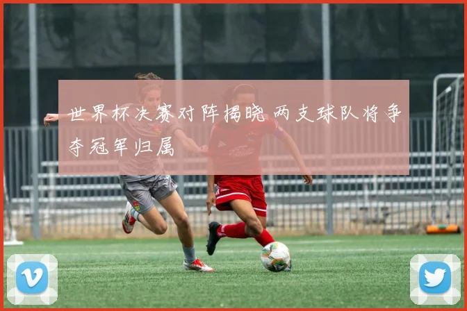 世界杯决赛对阵揭晓 两支球队将争夺冠军归属